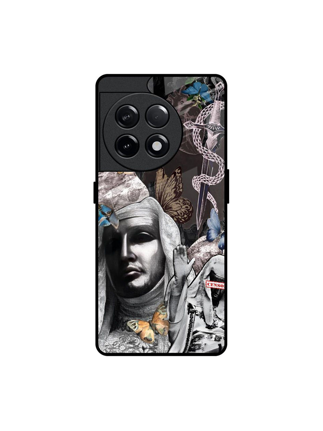 QRIOH Shadowfly Printed OnePlus 11R 5G Silicon Back Case Mobile Accessories