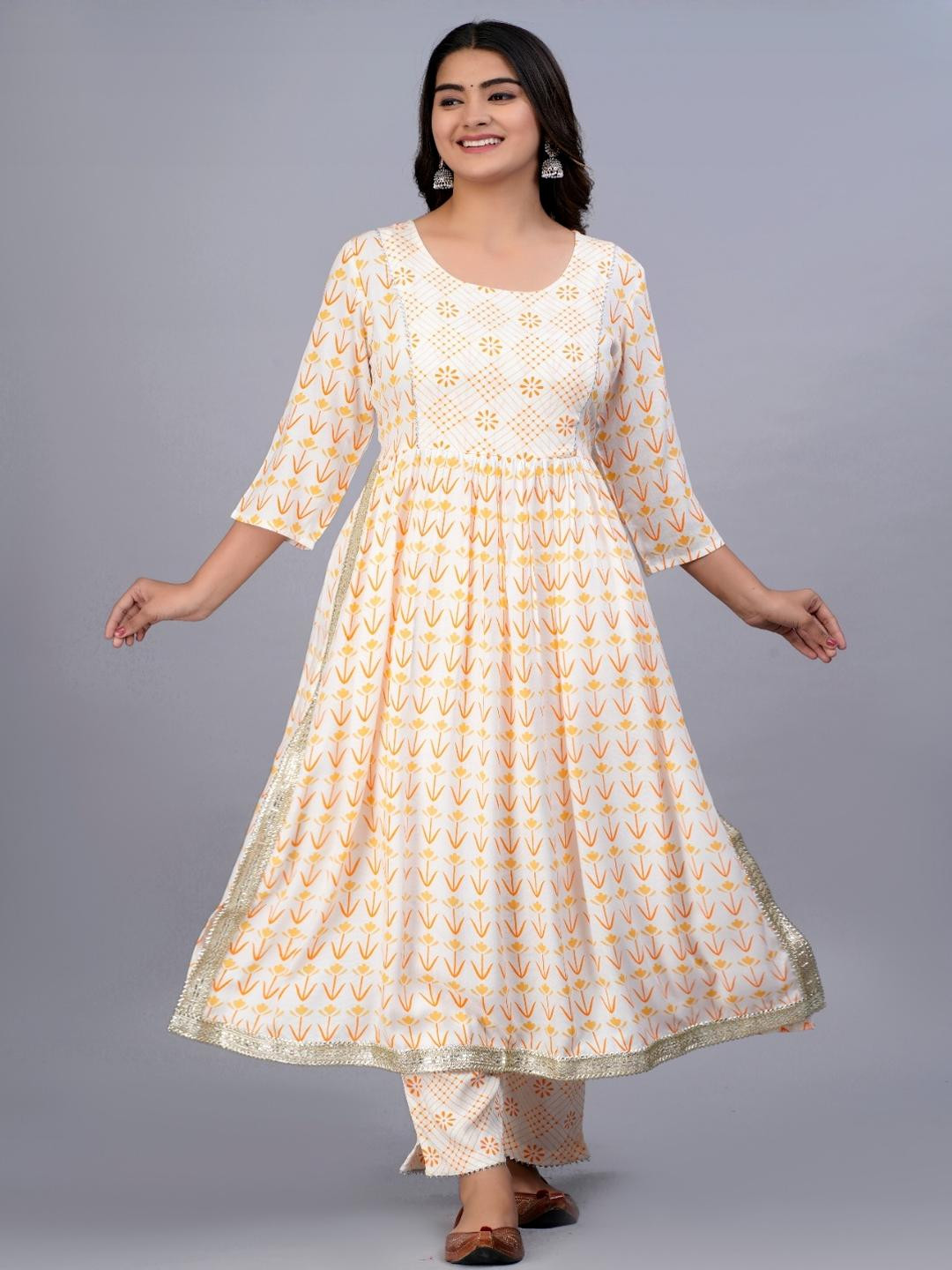 SIPEAK WEAR BETTER Women Printed Cotton Blend Kurta Sets
