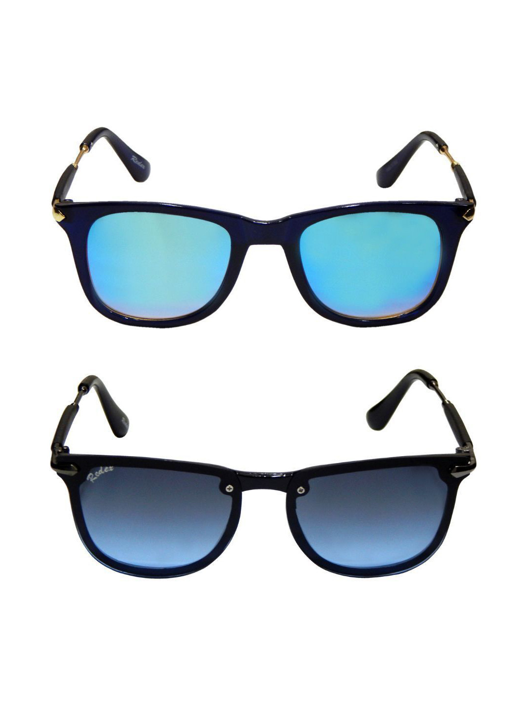 REDEX Unisex Set Of 2 Wayfarer Sunglasses SN-179