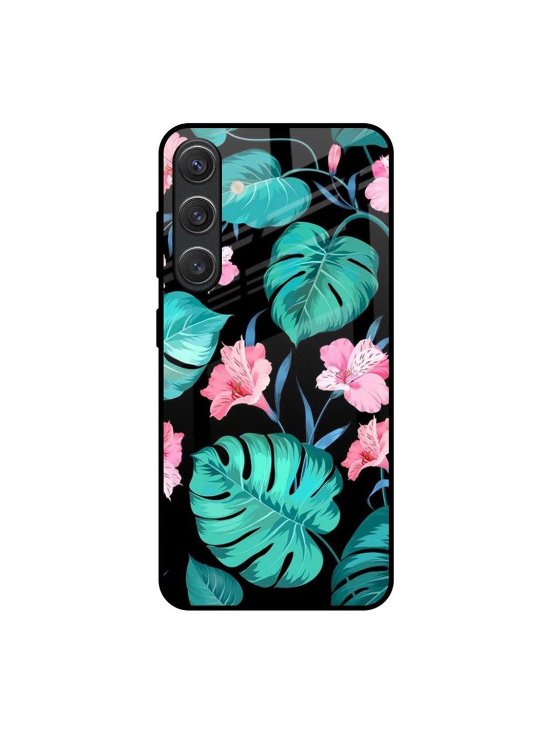 QRIOH Leaves Printed Samsung Galaxy S25 5G Silicone Back Case