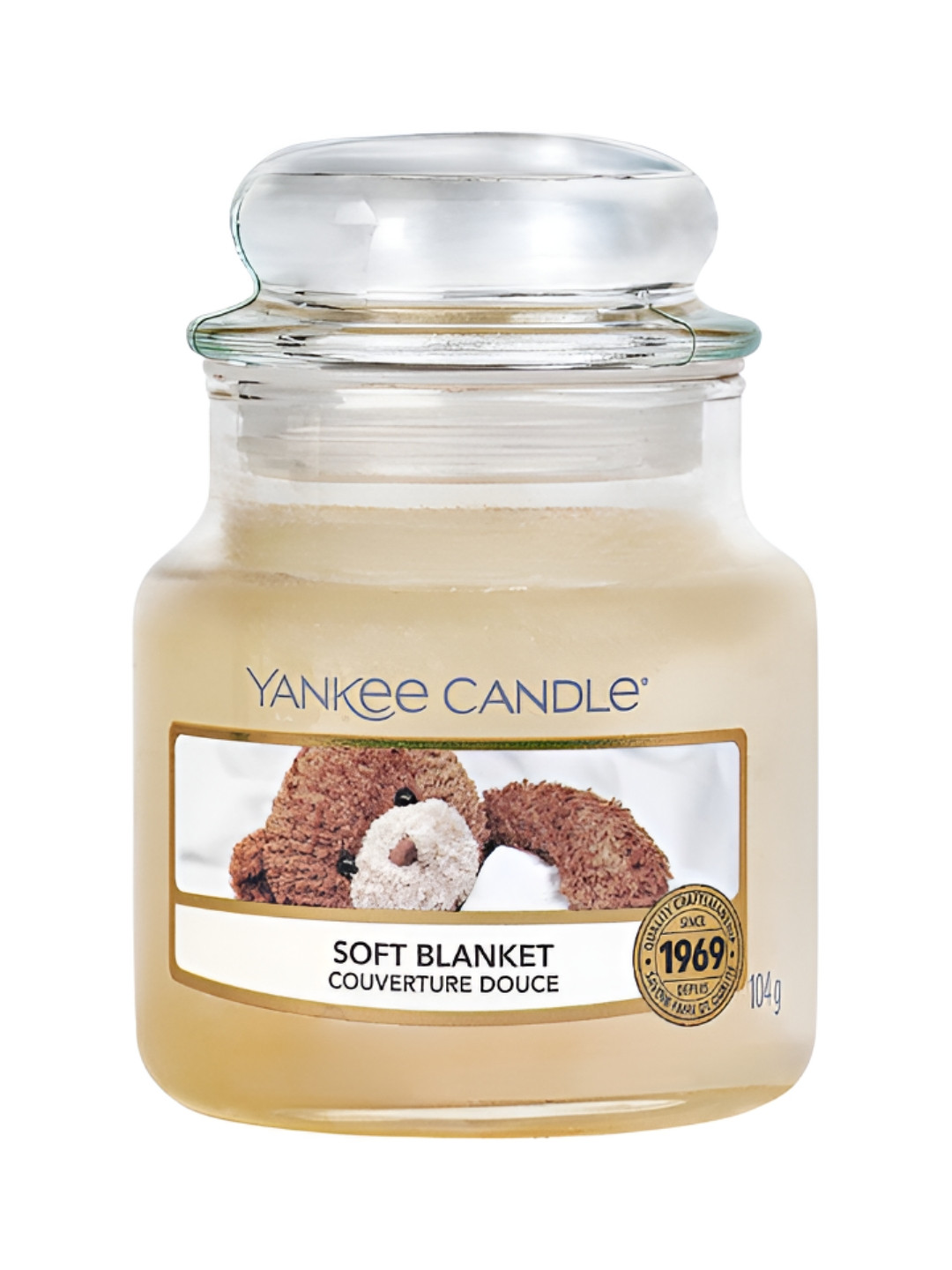 YANKEE CANDLE White & Transparent Soft Blanket Scented Jar Candle