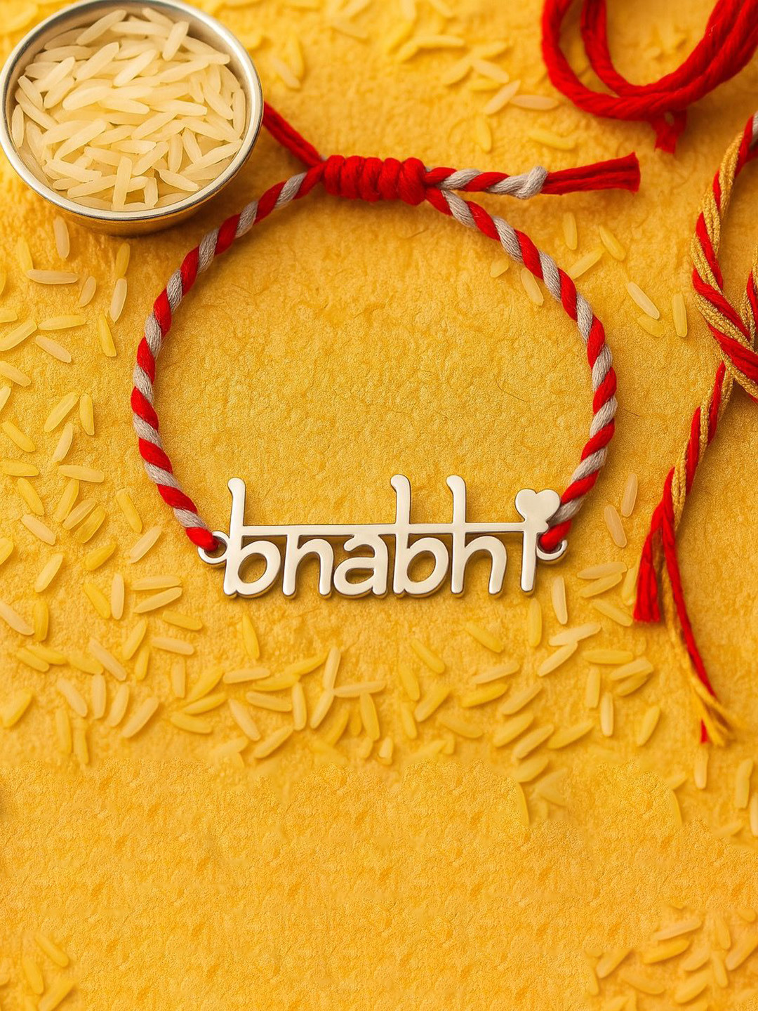 Anushka Jain Jewellery 925 Sterling Silver Bhabhi Thread Rakhi