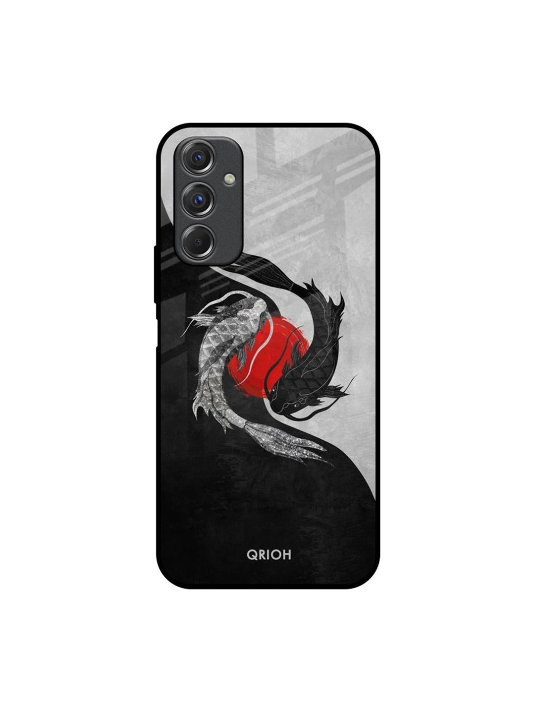 QRIOH Japanese Art Printed Samsung Galaxy F34 5G Glass Back Case