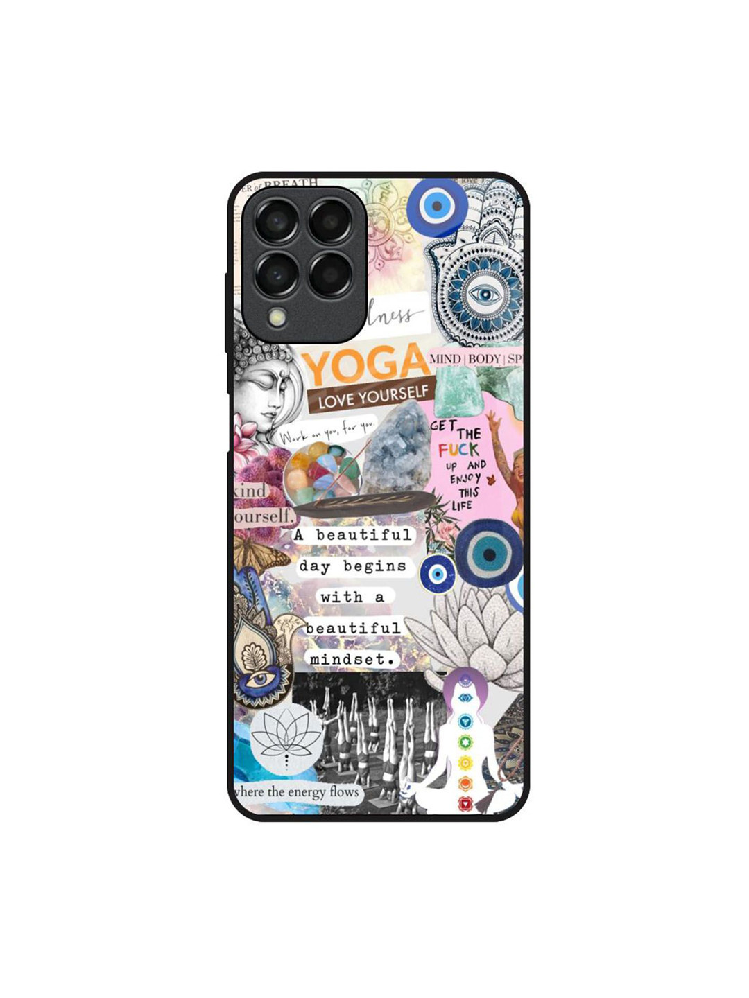 QRIOH Divine Flow Printed Sleek & Lightweight Silicone Samsung Galaxy M53 5G Back Case