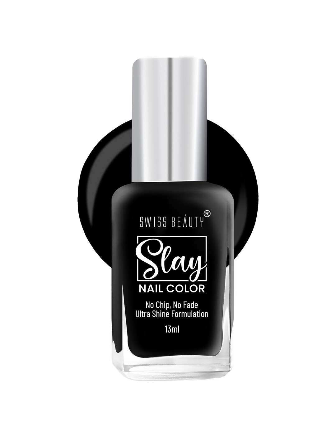 SWISS BEAUTY Slay Nail Polish with Ultra Shine Formula 13 ml - Midnight 22