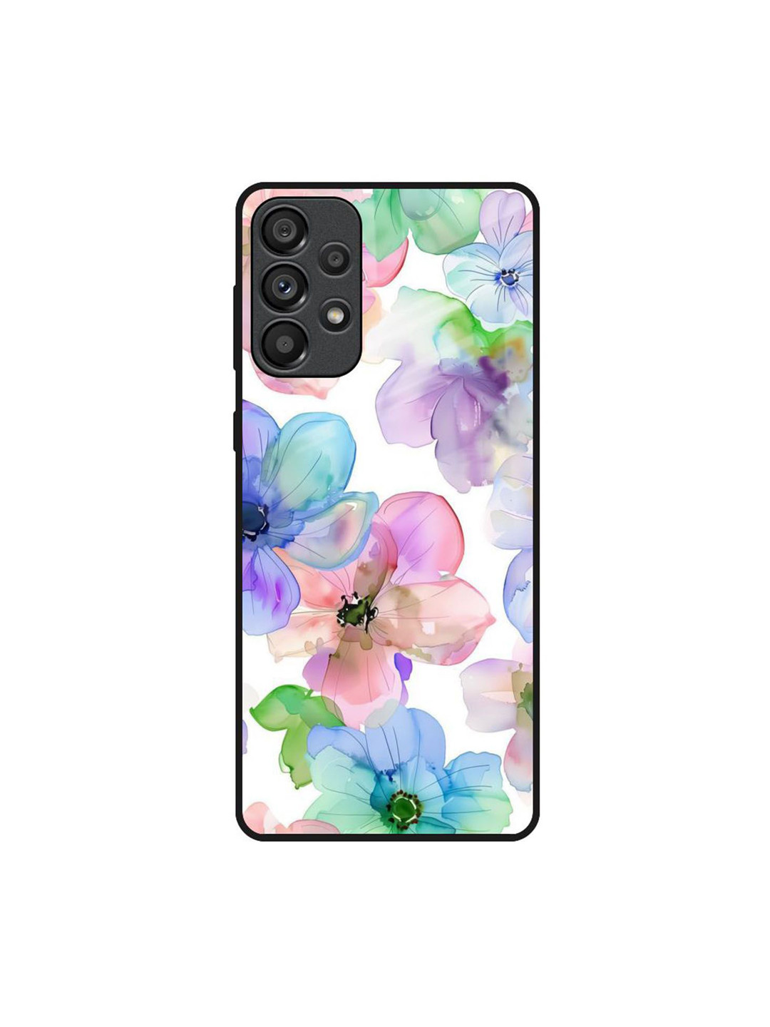 QRIOH Wildflower Printed Samsung Galaxy A73 5G Silicone Back Case