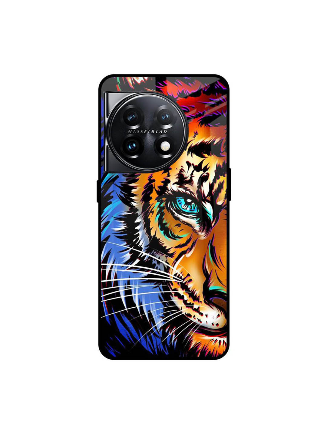 QRIOH Graphic Printed Sleek & Lightweight Silicone OnePlus 11 5G Glass Back Case