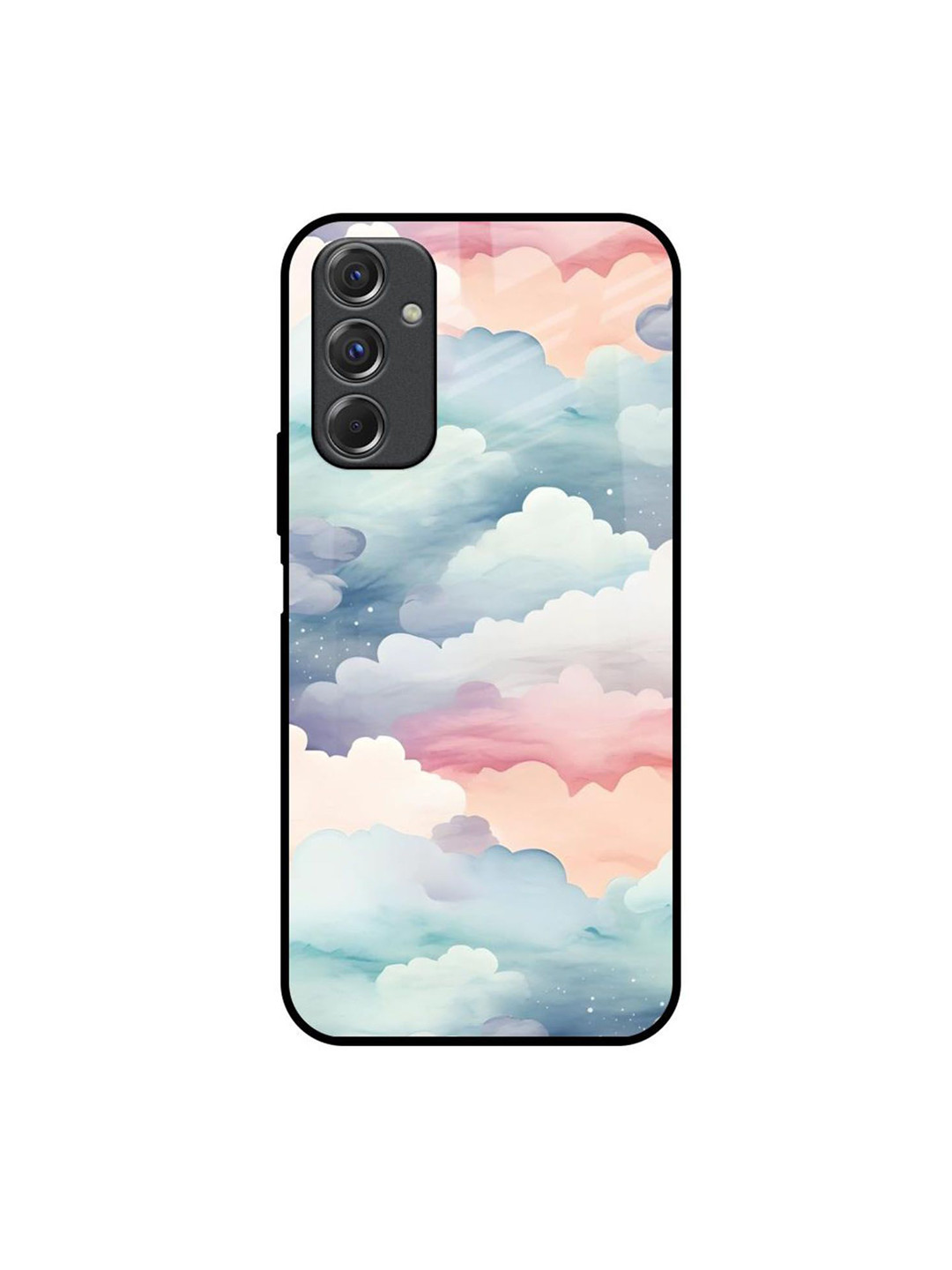 QRIOH Starry Cloud Printed Samsung Galaxy F34 5G Silicone Back Case Mobile Accessories