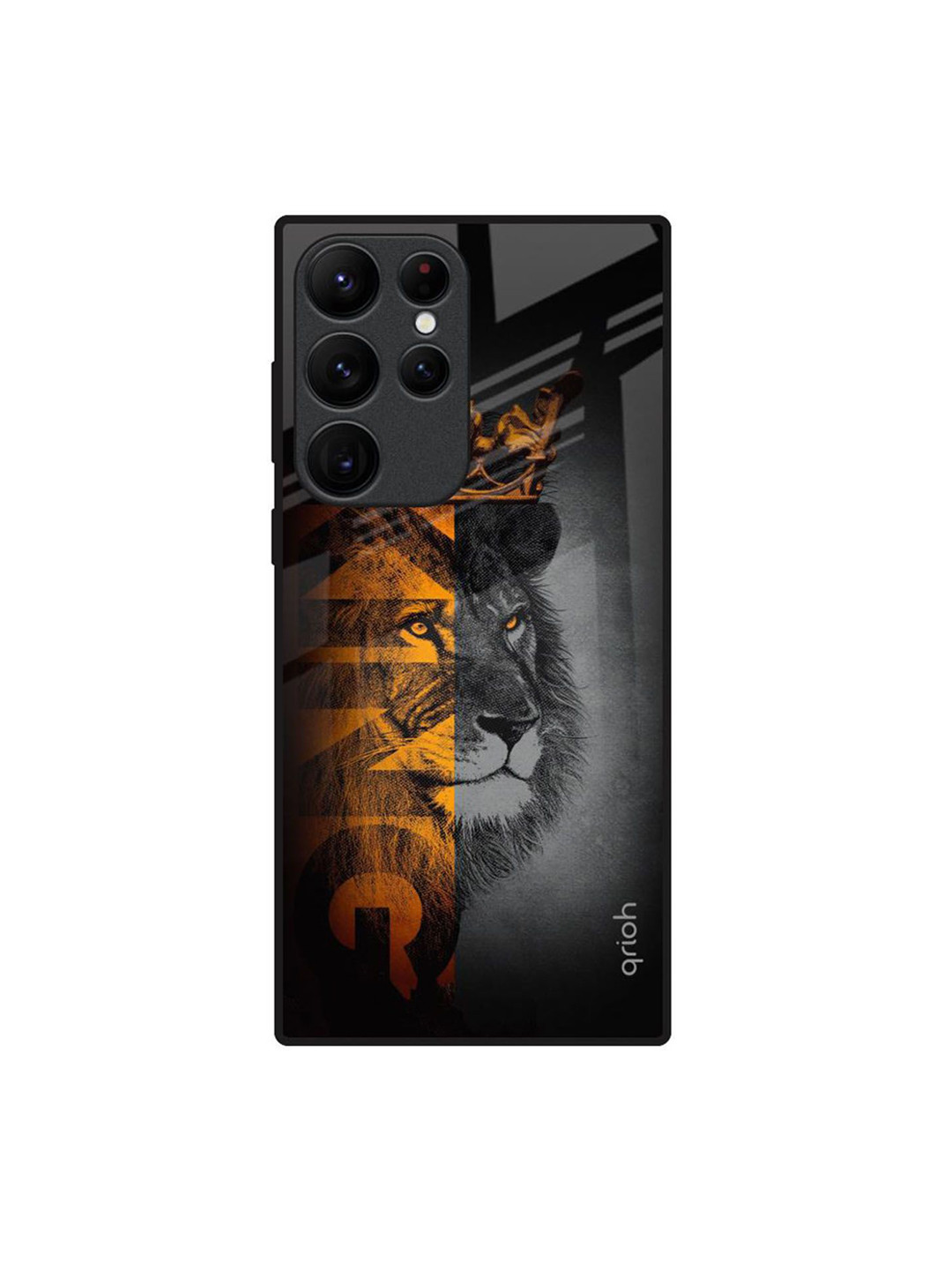 QRIOH King Of Forest Quirky Printed Samsung Galaxy S22 Ultra Silicone Back Case