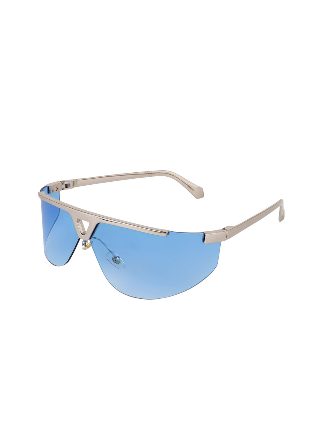 HASHTAG EYEWEAR Unisex Rectangle Sunglasses with UV Protected Lens SEWA-8975-BLU