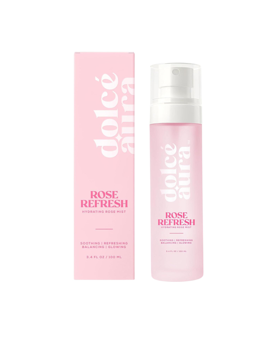 Dolce Aura Rose Water Face Mist Spray - 100 ml
