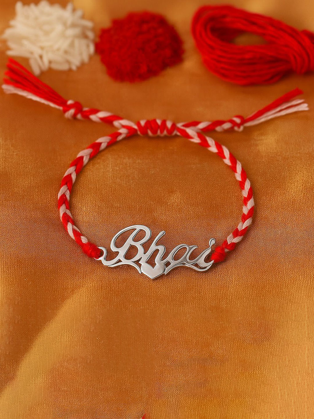 Anushka Jain Jewellery 925 Silver Bhai Love Thread Rakhi