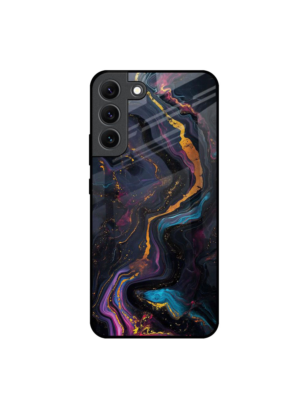 QRIOH Abstract Printed Silicone Samsung Galaxy S22 Silicone Back Case