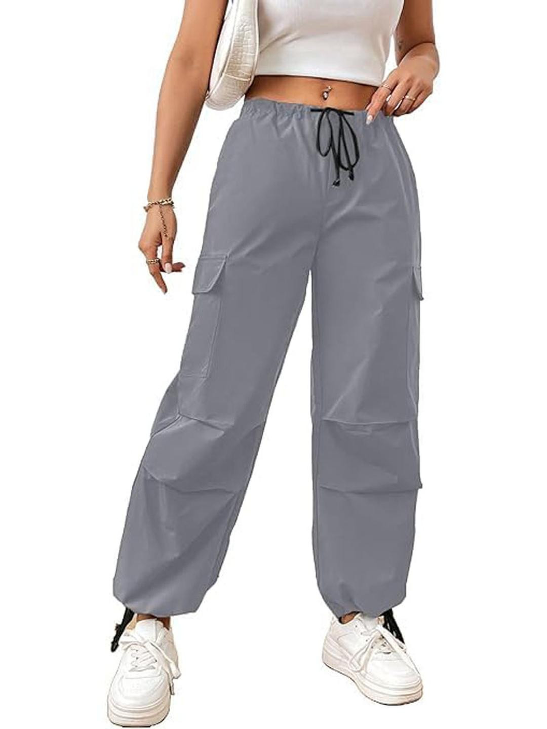 AMNOUR Polyester Relaxed Fit Cargos