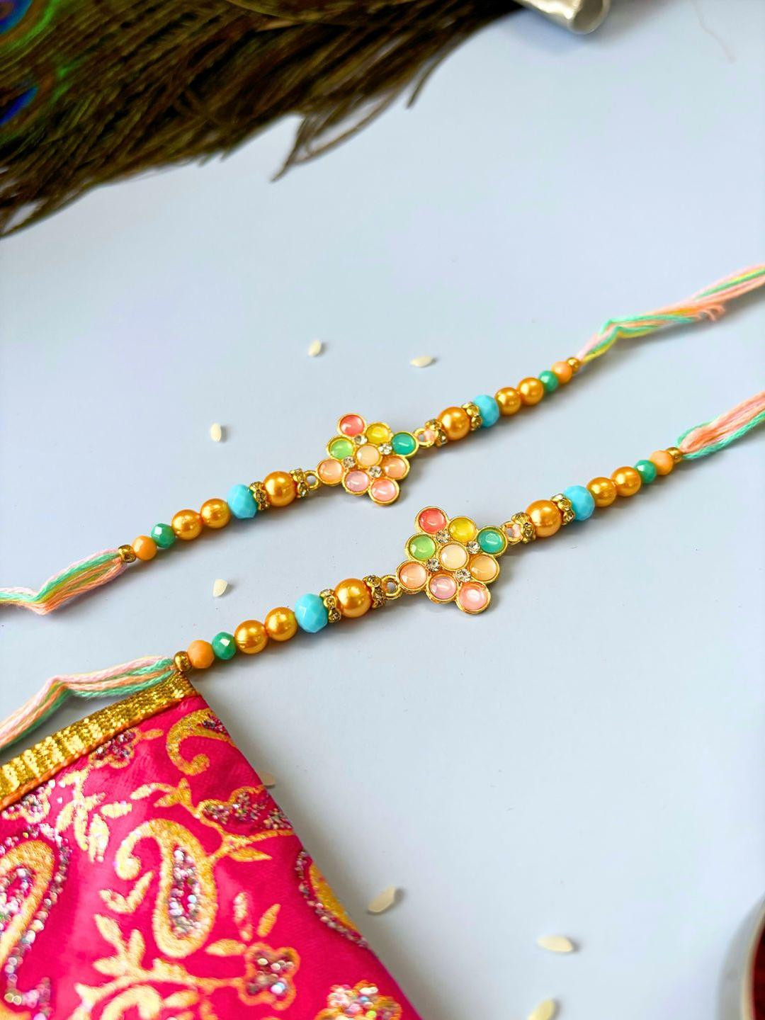 Tipsy closet 2Pcs Red Wraparound Rakhis