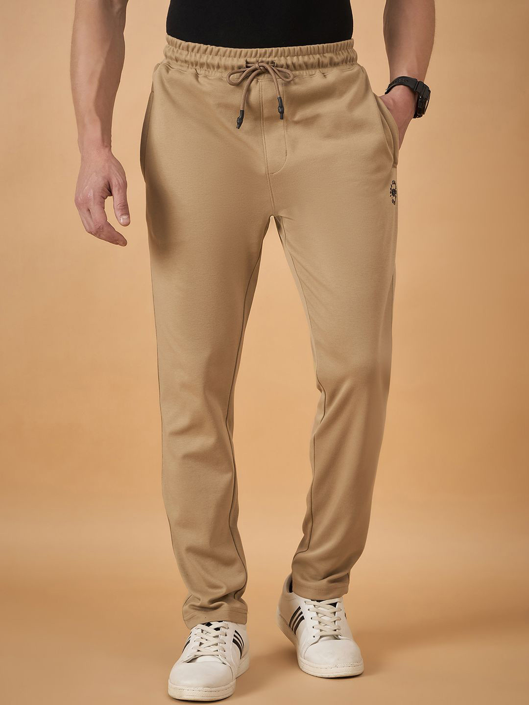 THE BEETEL HOUSE Men Cotton Mid Rise Track Pants