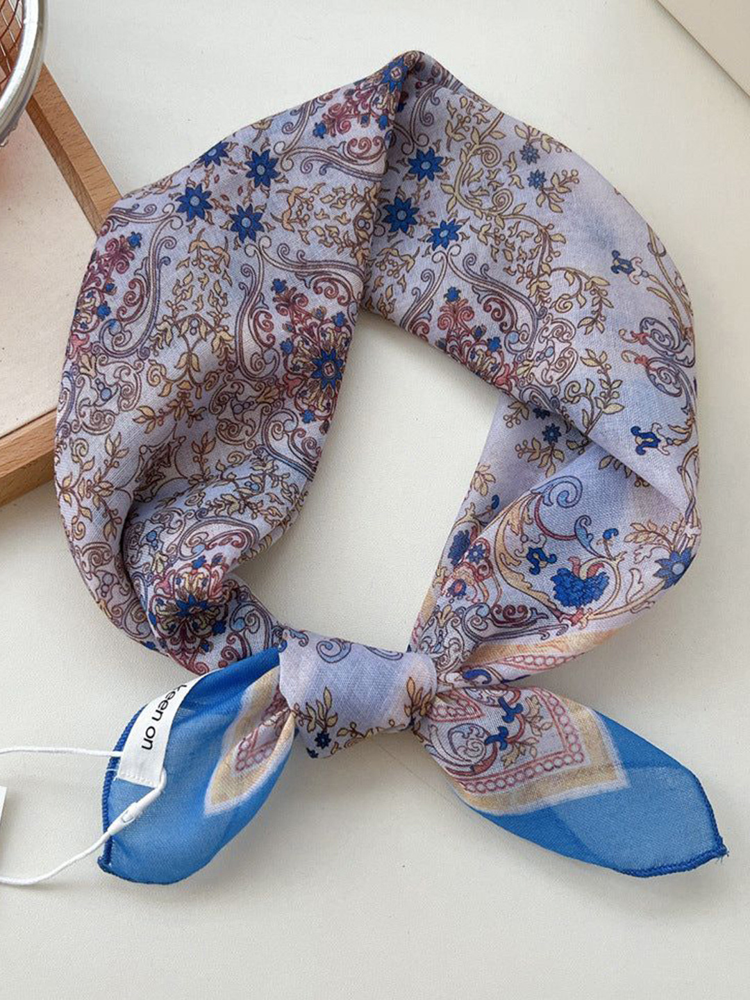 QUECY Women Printed Linen Scarf