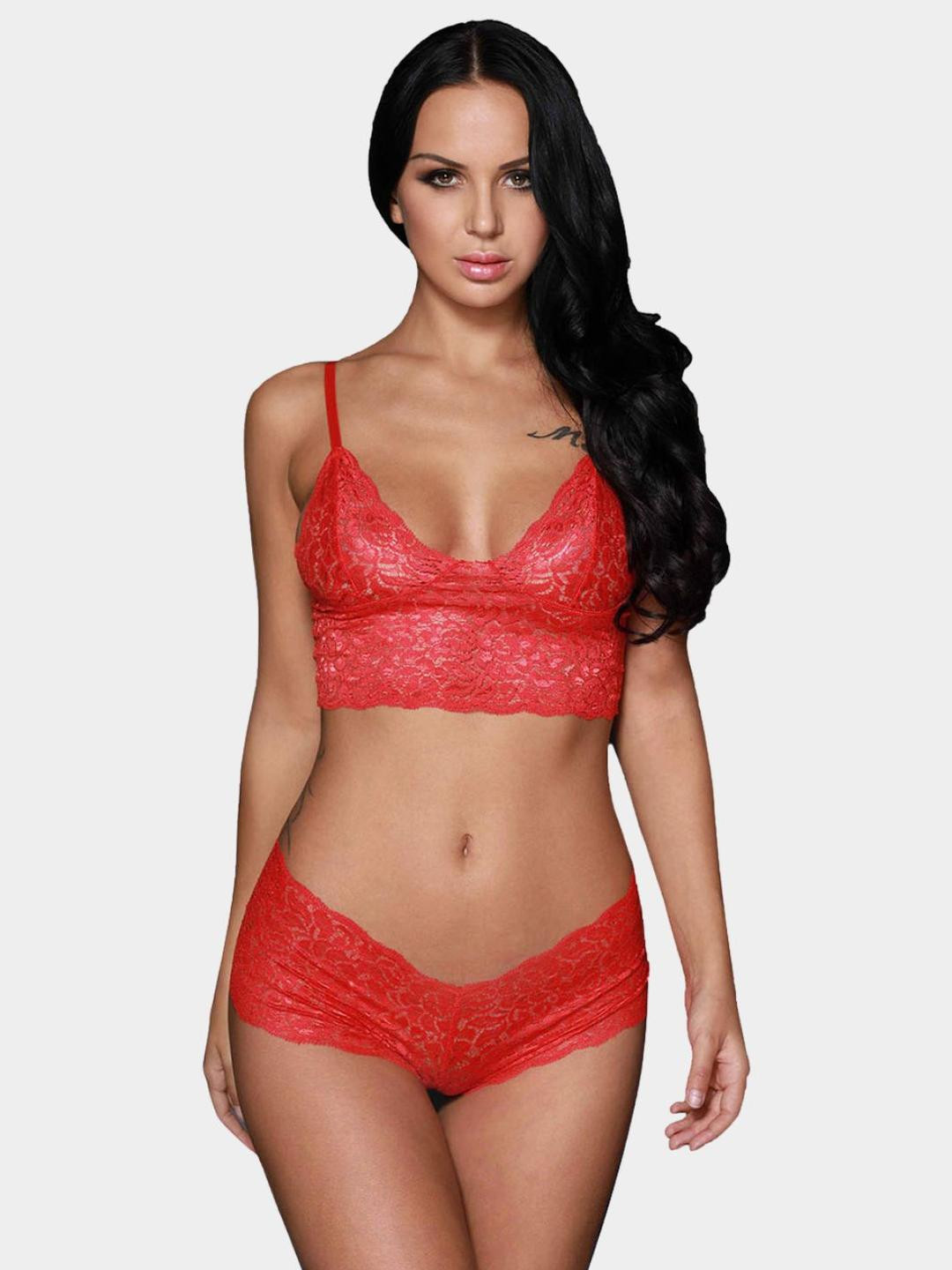 Ribald The Neech Nylon Non Padded Non-Wired Lingerie Set