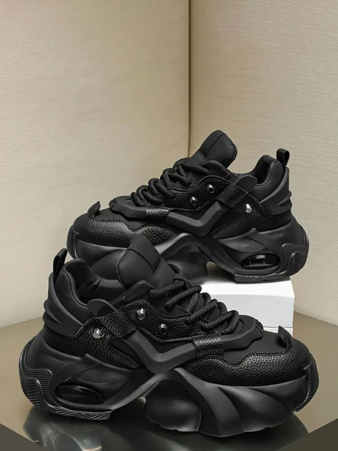 HAKKEL Men Lightweight Chunky Sole Sneakers