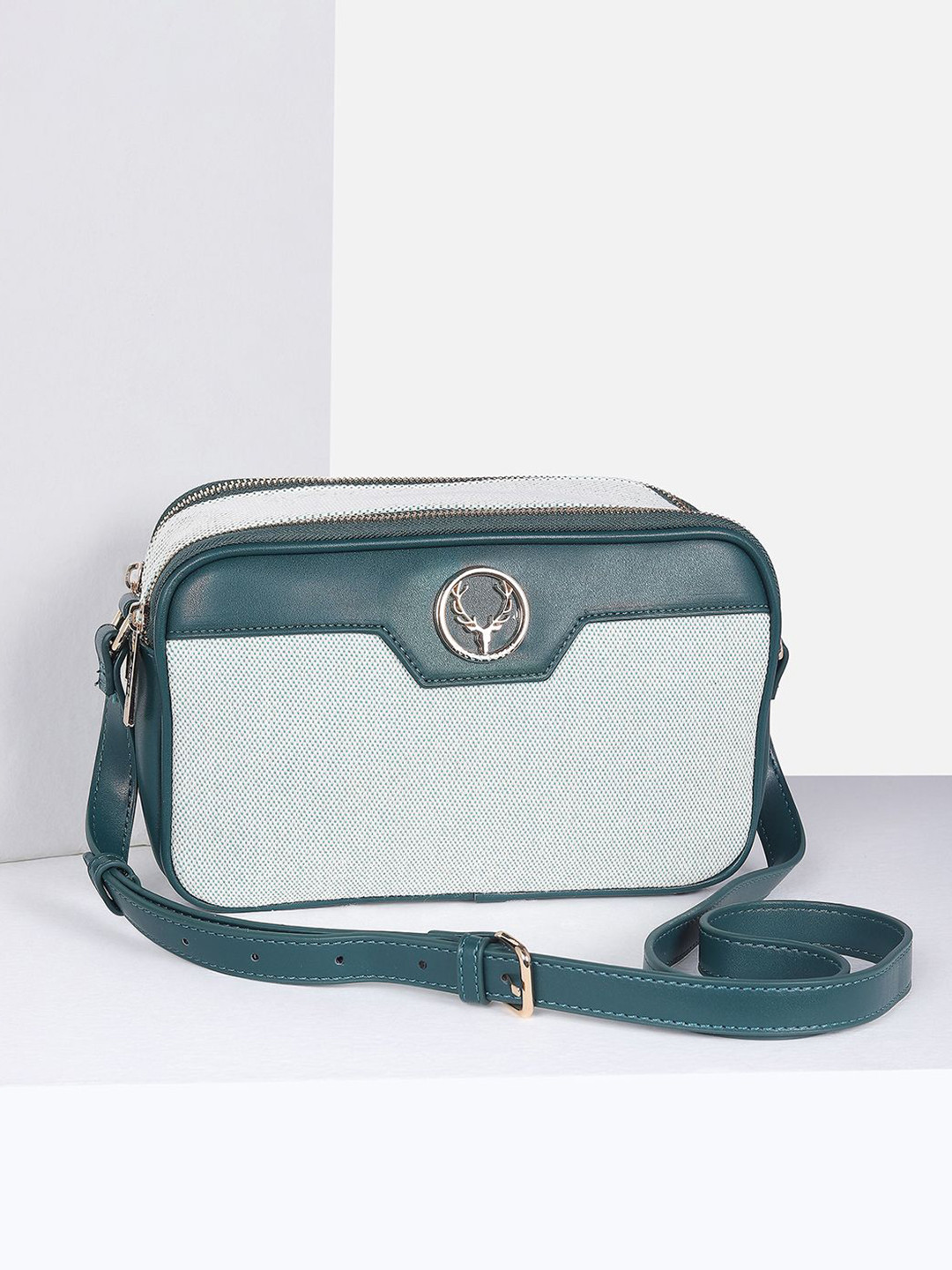 Allen Solly Woman Colourblocked Crossbody Embellished Sling Bag