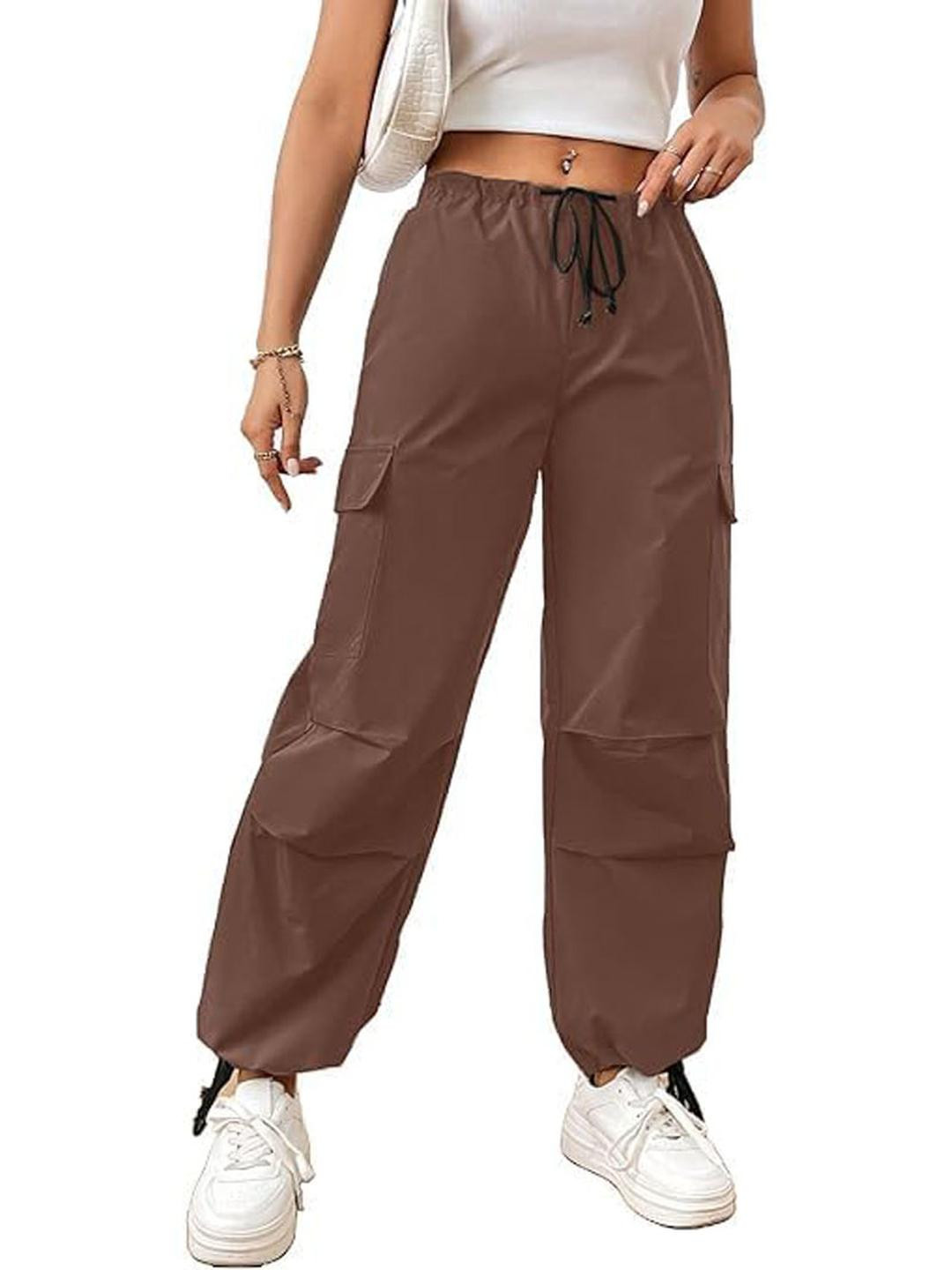 AMNOUR Polyester Relaxed Fit Cargos