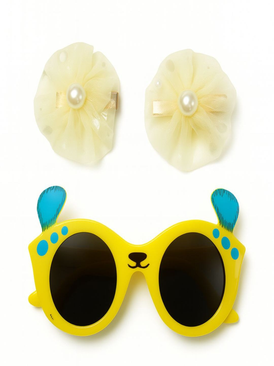 AmazingKarts Girls Embellished Alligator Hair Clip with Sun Goggles