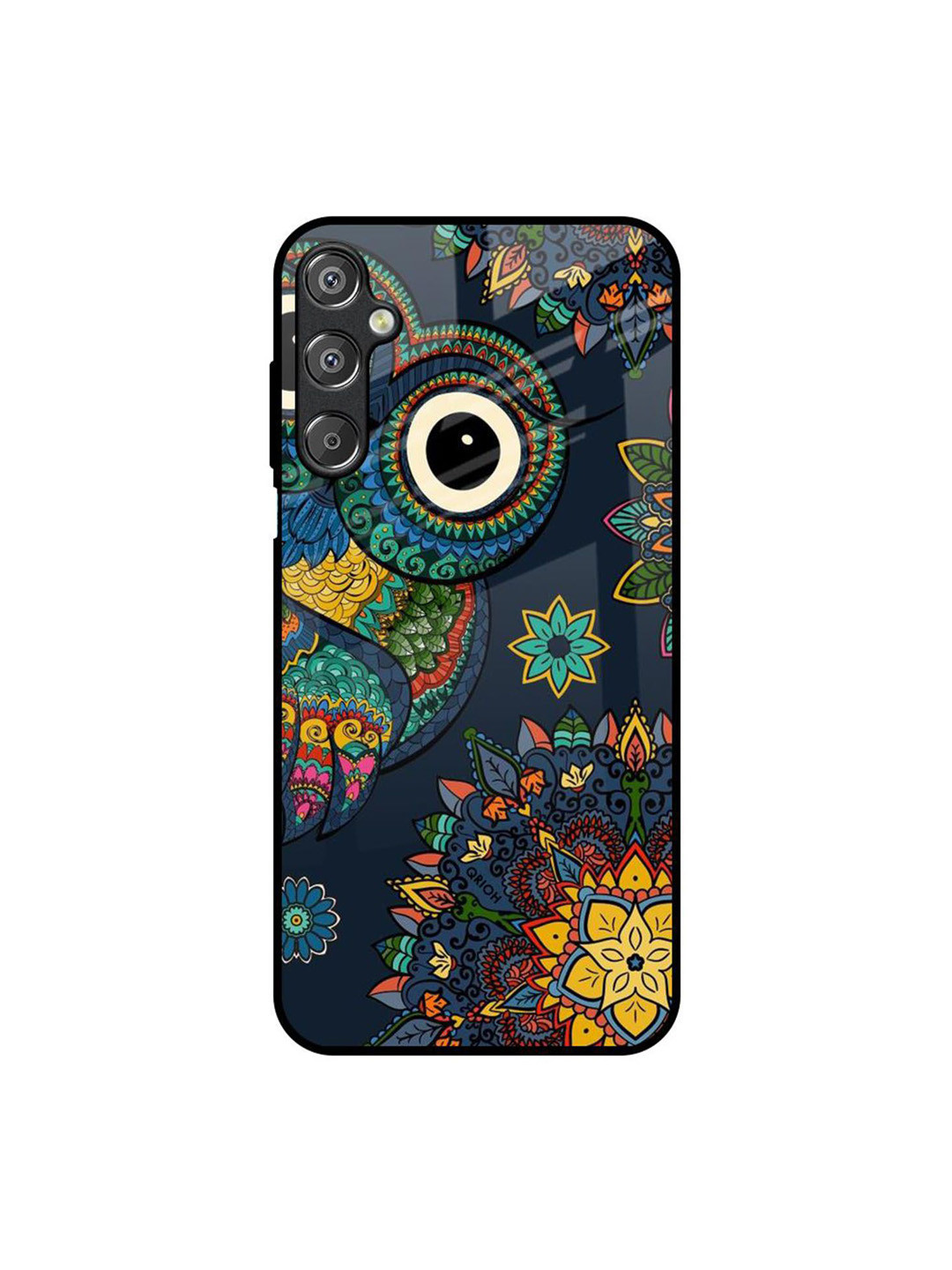 QRIOH Owl Art Graphic Printed Sleek & Lightweight Silicone Samsung Galaxy F15 5G Back Case