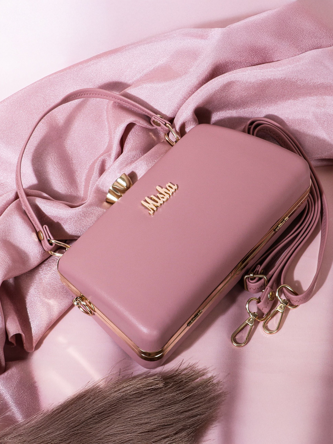 MISHA Women Solid Structured Shoulder Bag