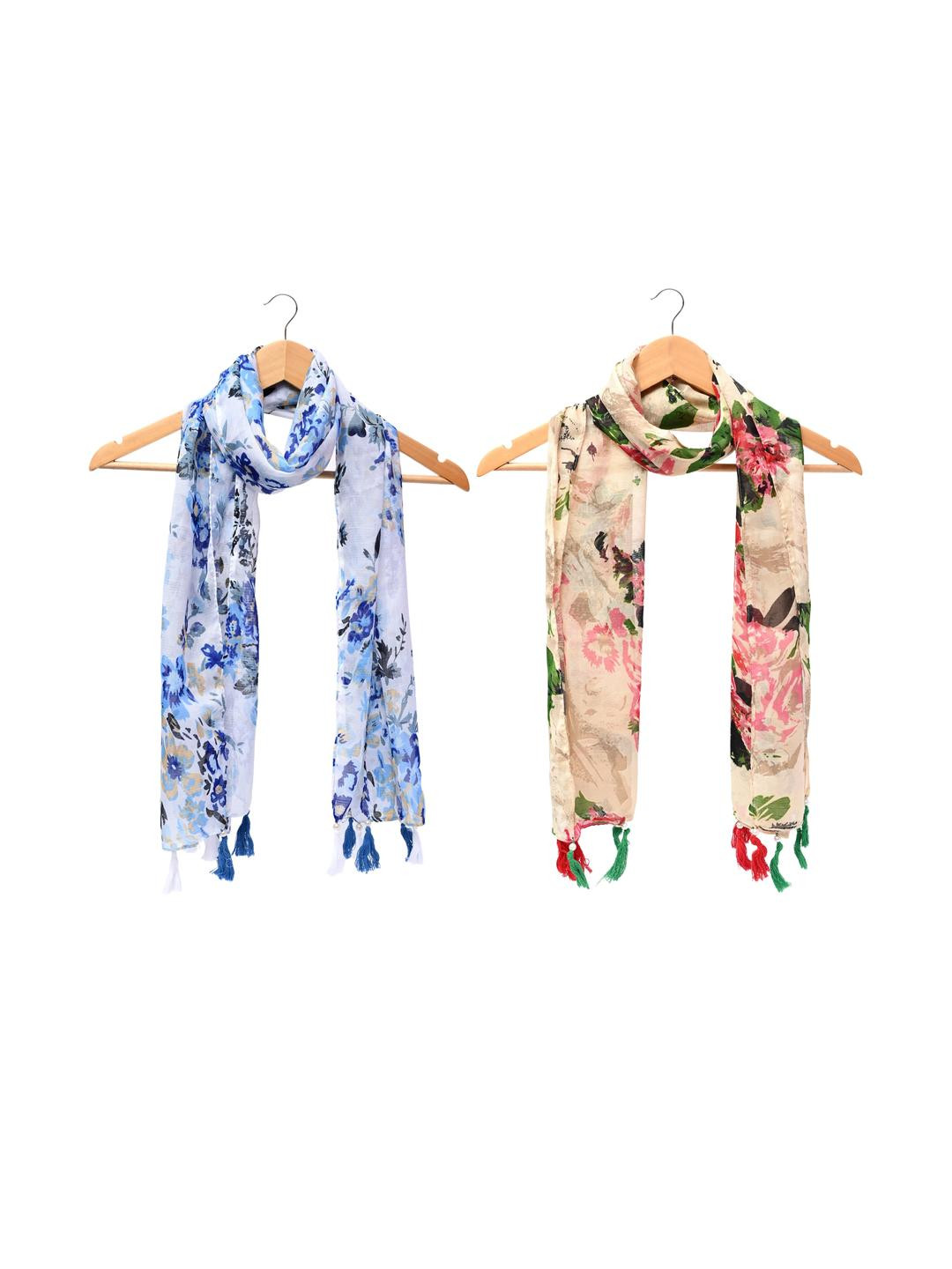 StoleVilla Set of 6 Printed Chiffon Stoles