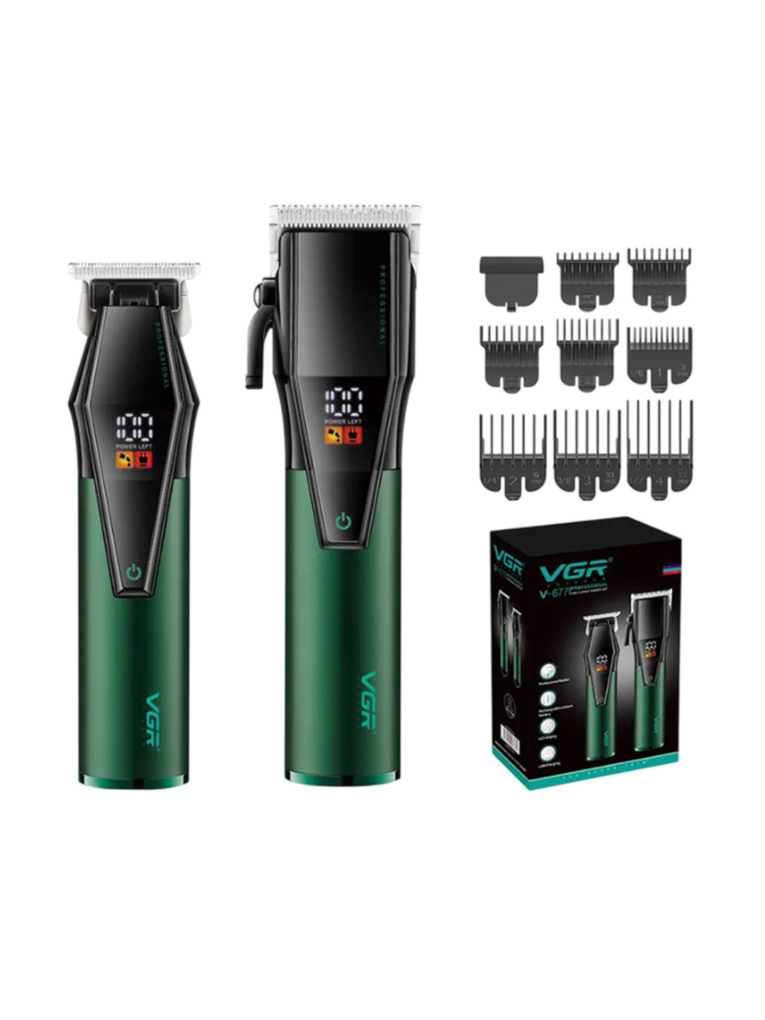 VGR V-677 Professional Hair Clipper & Trimmer Combo