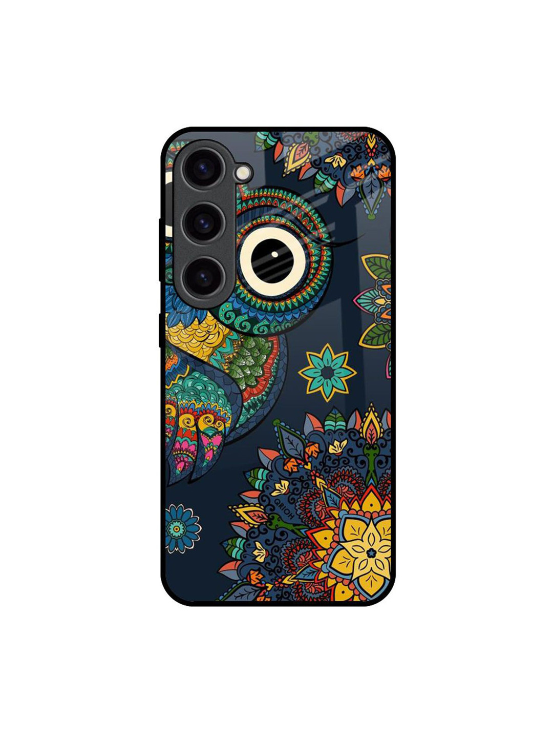 QRIOH Owl Art Graphic Printed Sleek & Lightweight Silicone Samsung Galaxy S23 5G Back Case