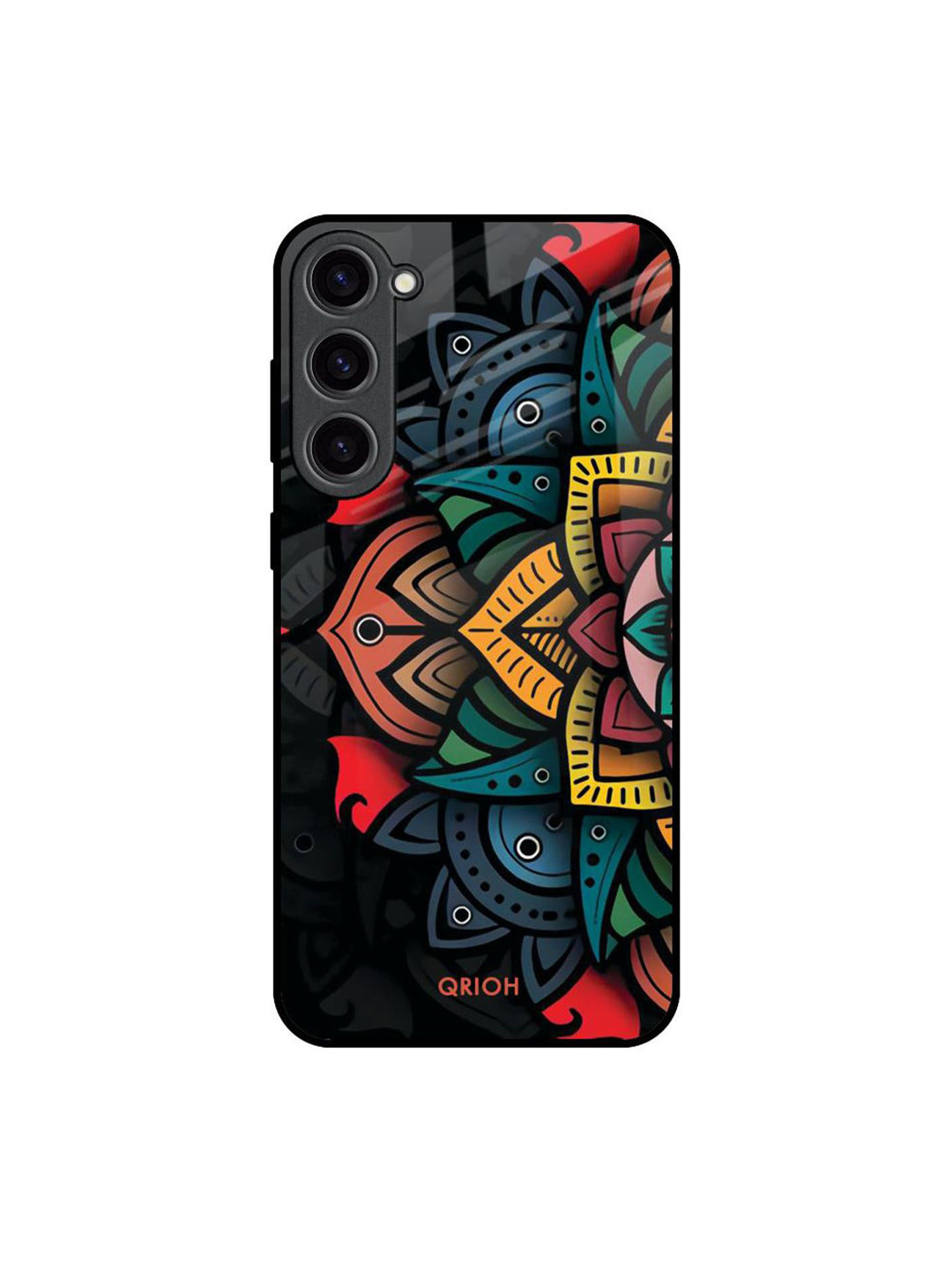 QRIOH Retro Gorgeous Flower Quirky Printed Samsung Galaxy S23 Plus 5G Silicone Back Case