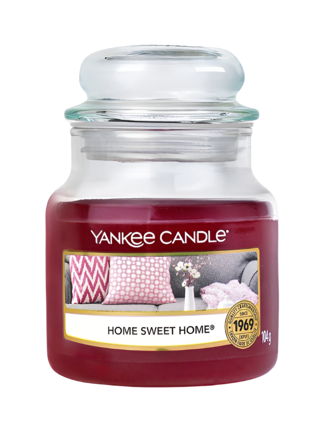YANKEE CANDLE White & Transparent Home Sweet Home Scented Jar Candle