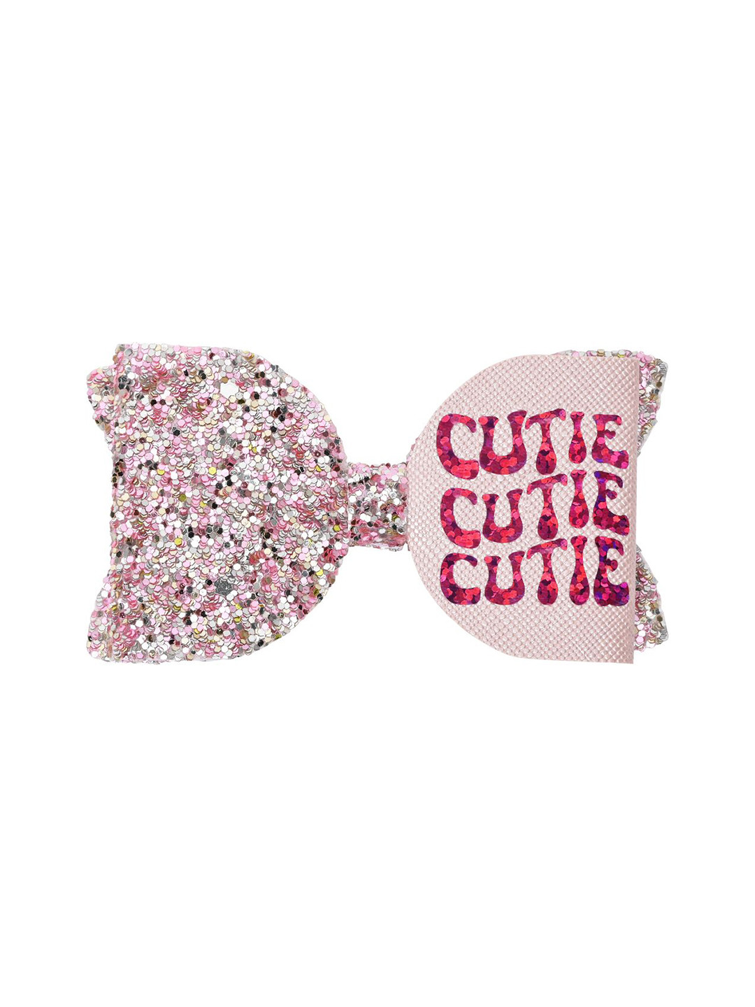 Aye Candy Girls Text Bow On Alligator Hair Clip