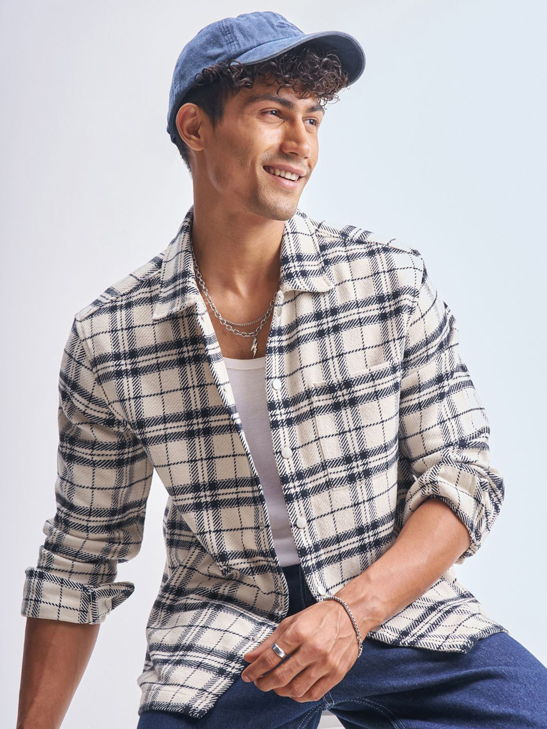 HIGHLANDER Relaxed Fit Other Checks Checked Shirt