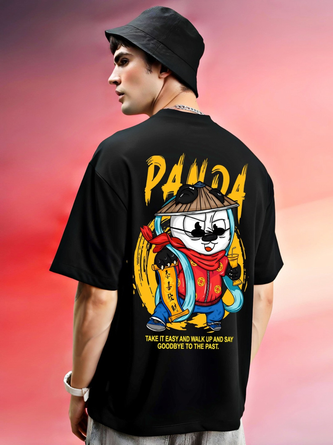 ZEN1 FASHION Men Graphic Printed Round Neck Cotton Relaxed Fit T-shirt