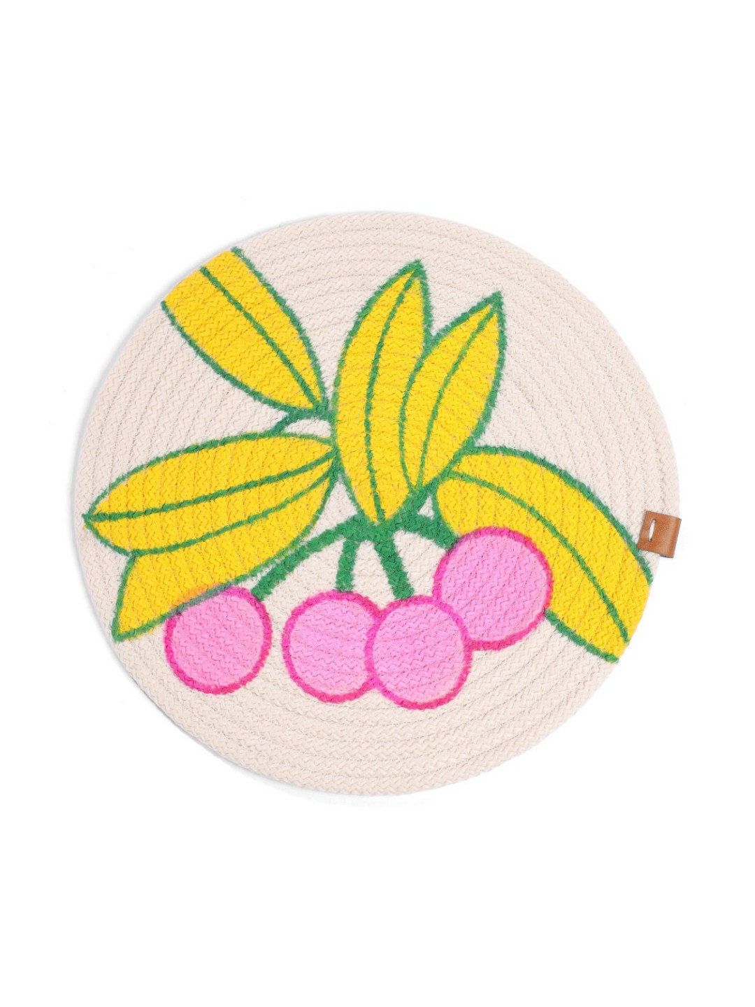 Umami Studio Pink & Yellow EmbroideredTablePlacemats