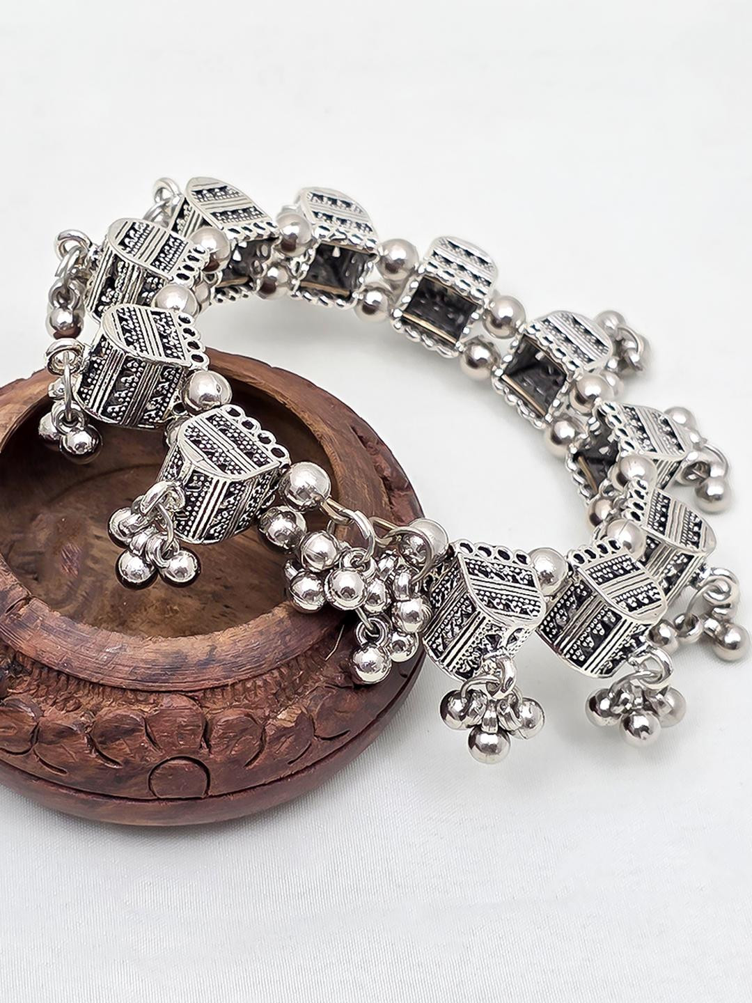 Oxy Jewels Silver-Plated Brass Bracelet