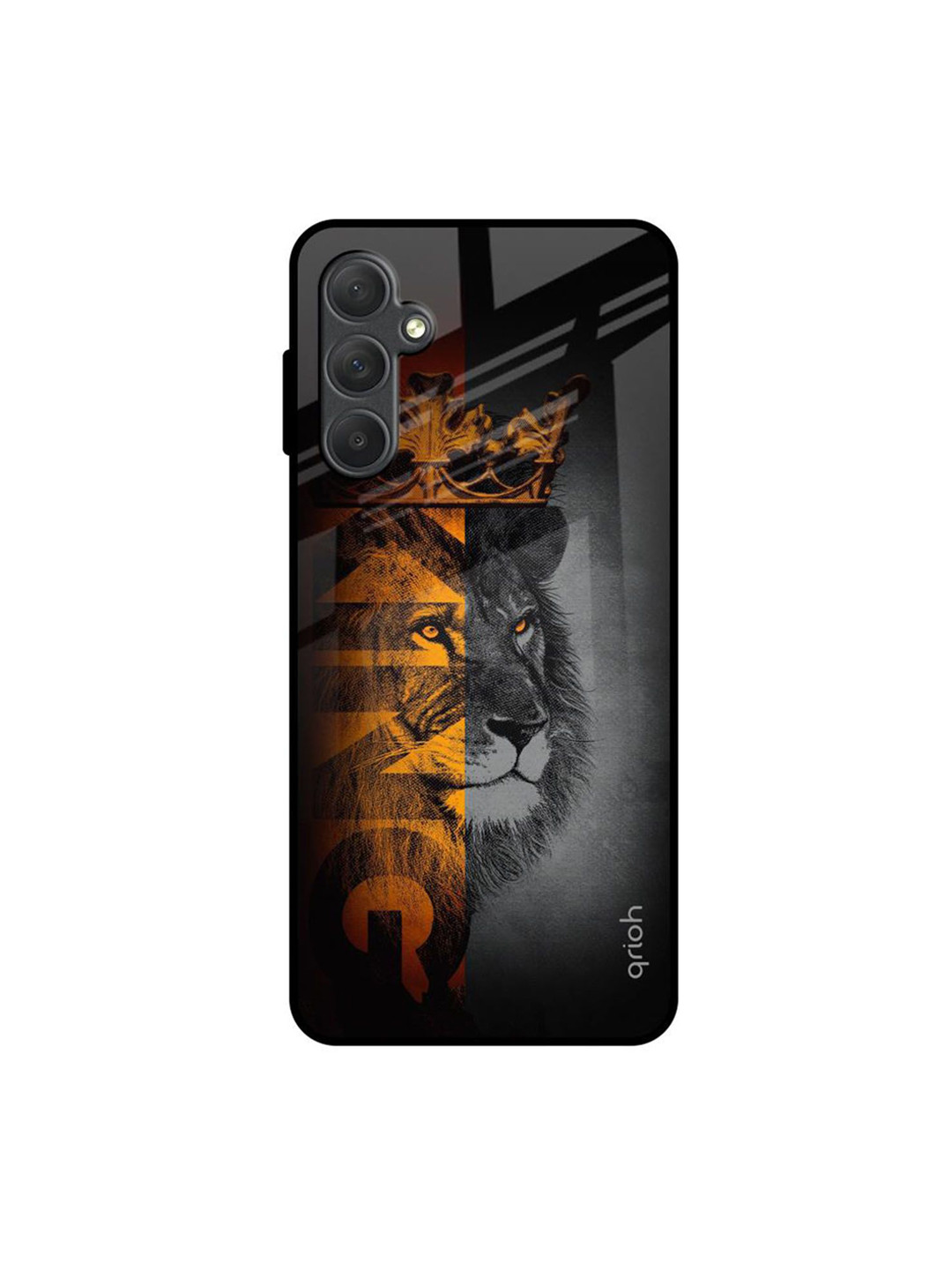 QRIOH King Of Forest Printed Lightweight Silicone Samsung Galaxy M54 5G Glass Back Case
