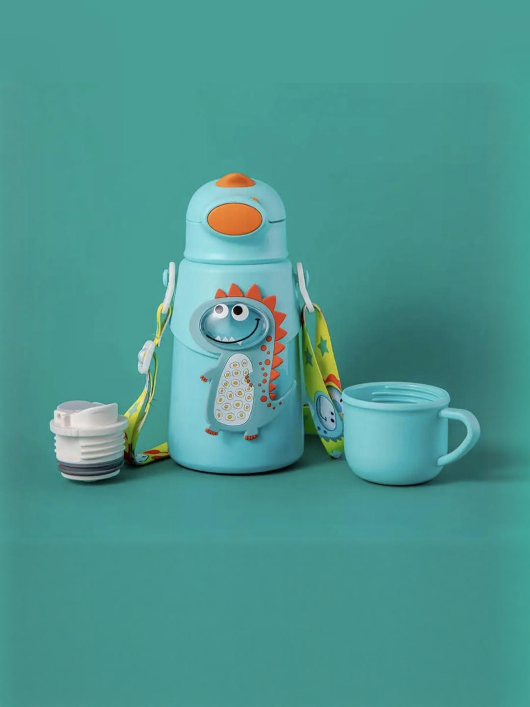 Magic Pebbles Boys Green Stainless Steel Baby Sippers