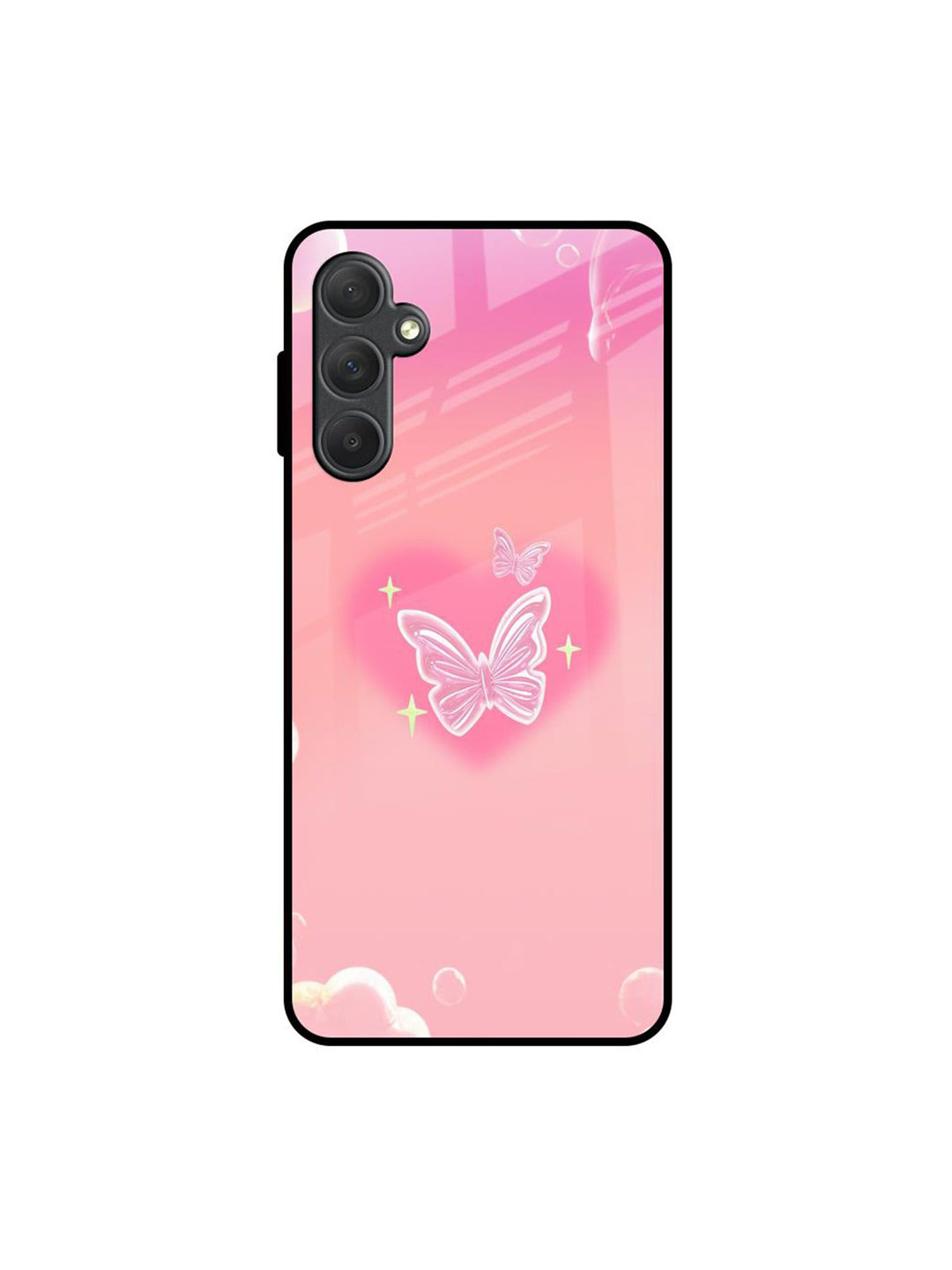 QRIOH Fluttering Bliss Quirky Printed Samsung Galaxy M54 5G Silicone Back Case