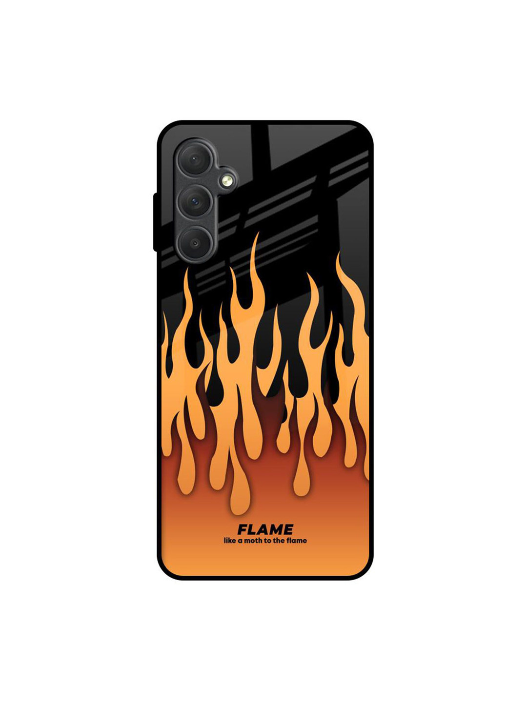 QRIOH Flame Printed Samsung Galaxy M54 5G Silicone Back Case