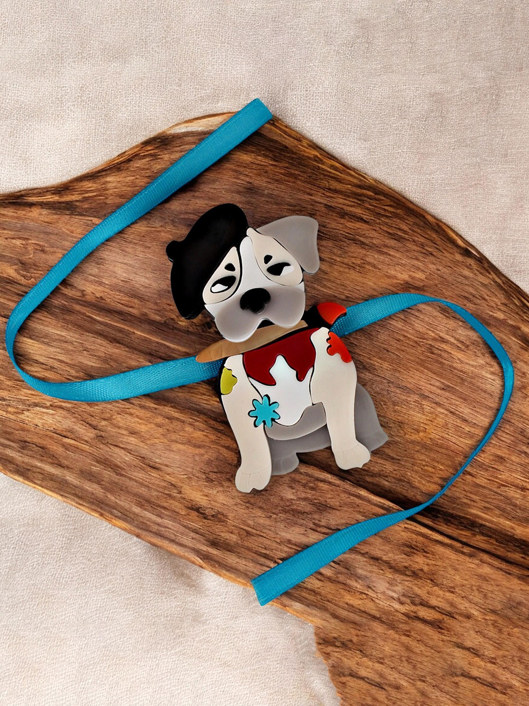 LUCKY JEWELLERY Cute Cartoon Dog Rakhi Gift Set