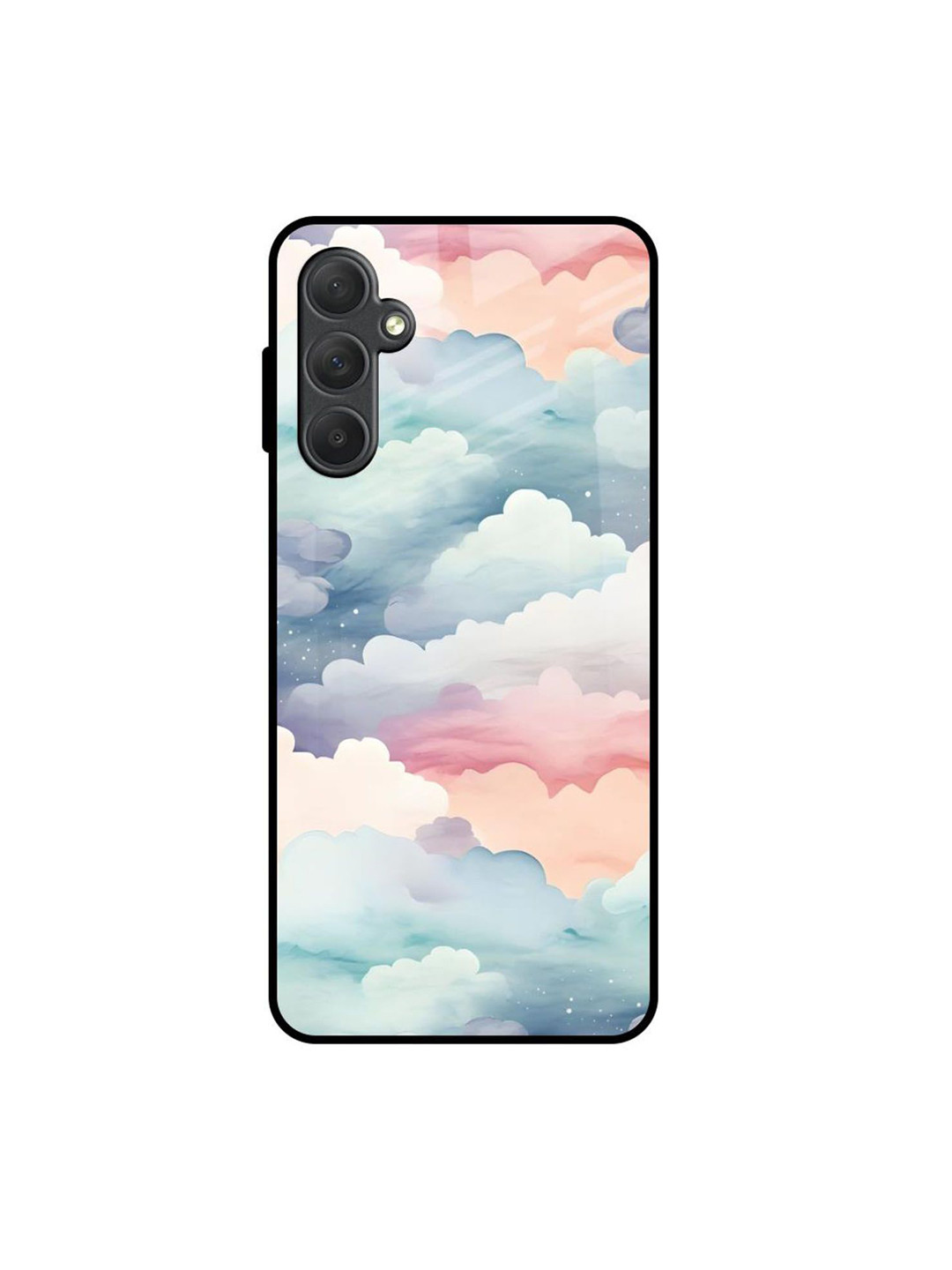 QRIOH Starry Cloud Printed Silicone Samsung Galaxy M54 5G Back Case Mobile Accessories