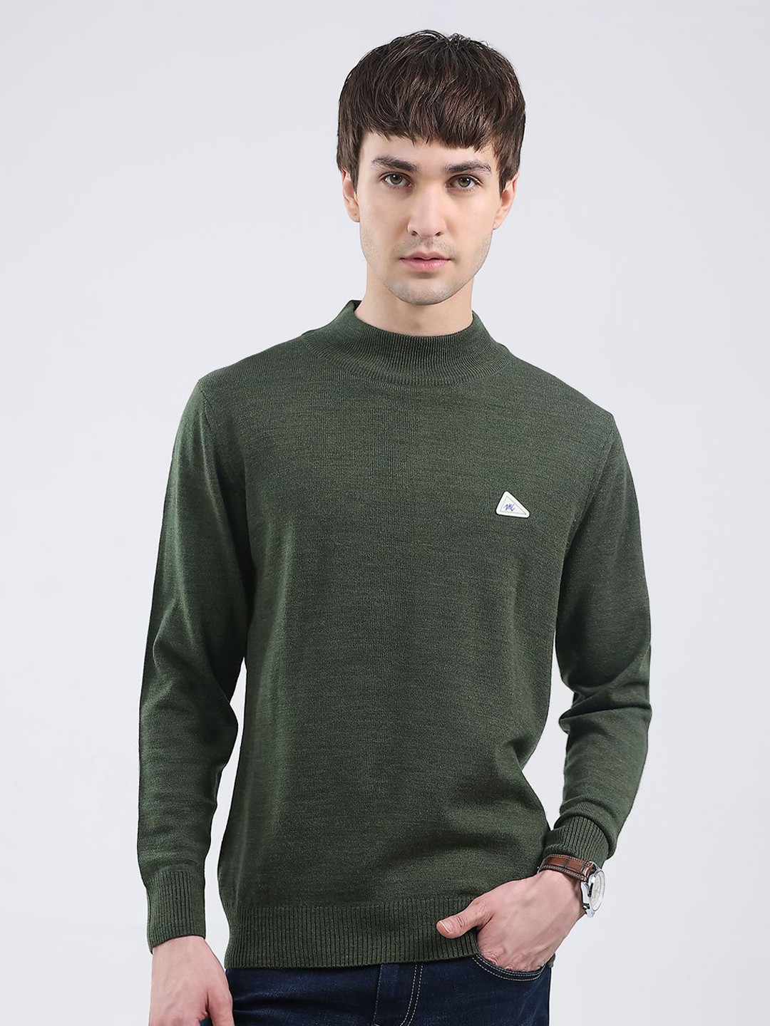 Monte Carlo Men Plus Size Turtle Neck Pullover