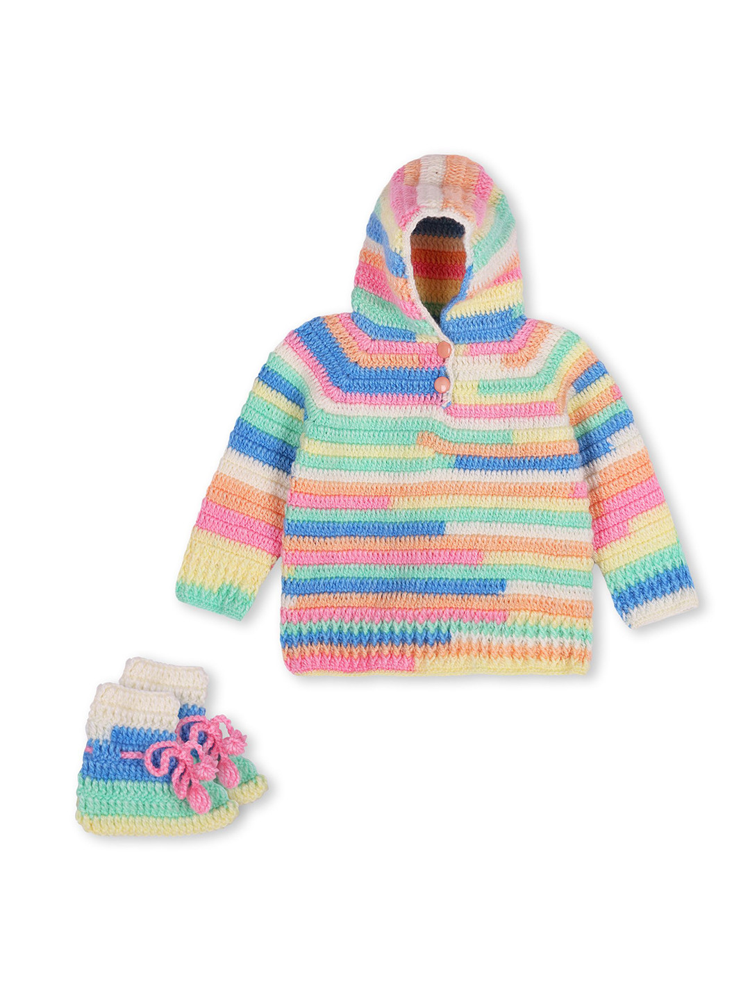 Ragel Kids Woollen Pullover With Booties