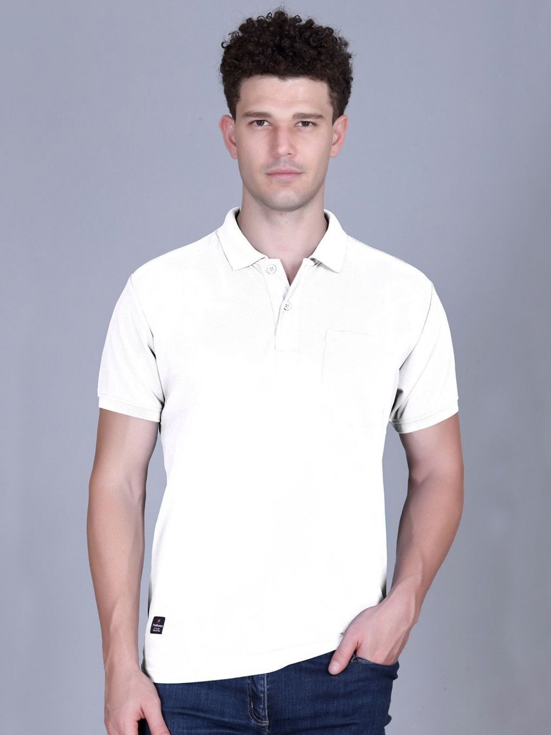 MOUNTAIN COLOURS Polo Collar Short Sleeves T-shirt