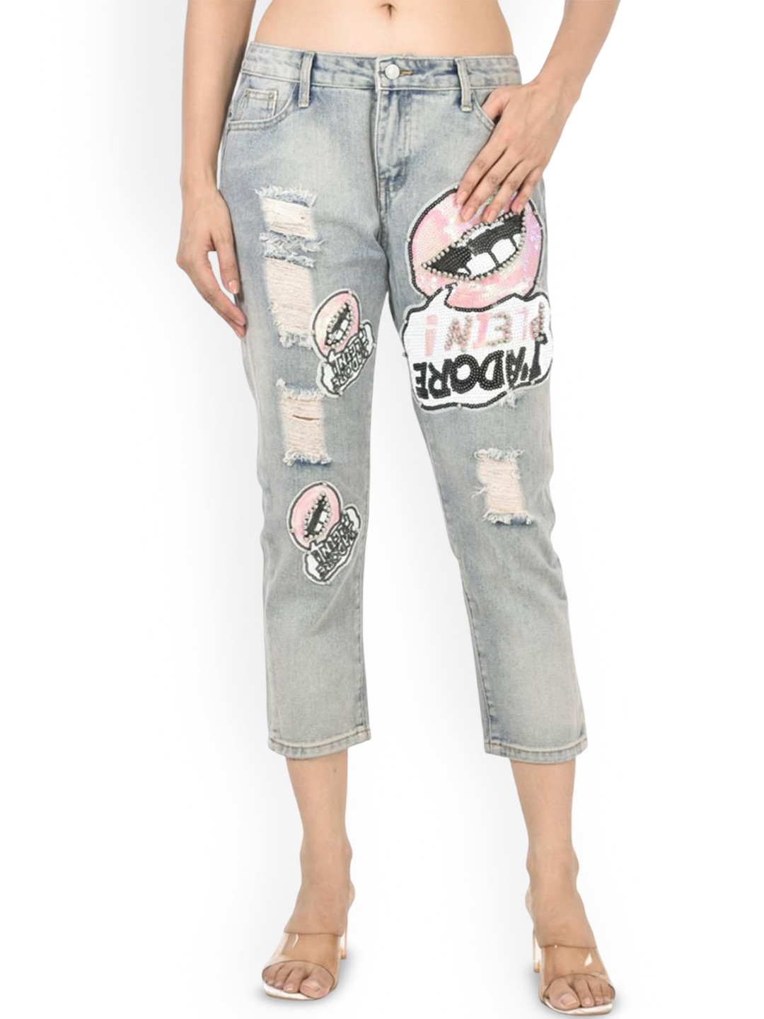 ADC SHEMONA Women Bae sequence work jeans