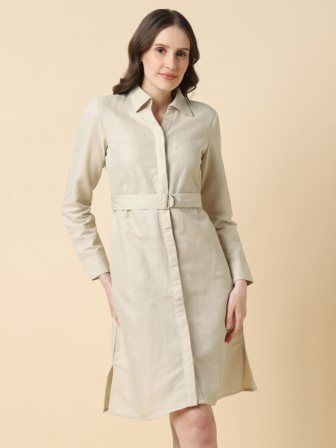 Allen Solly Woman Women Shirt Collar Dress