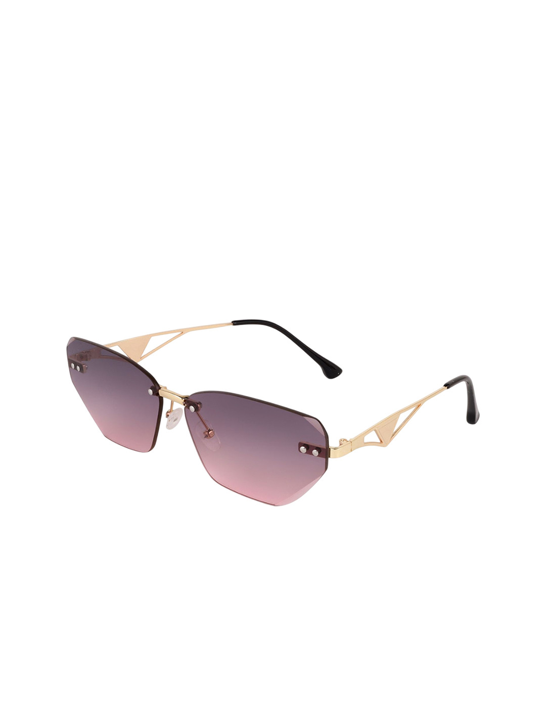 HASHTAG EYEWEAR Unisex Rimless UV Protected Lens Other Sunglasses RL-175262-GLD.GRY